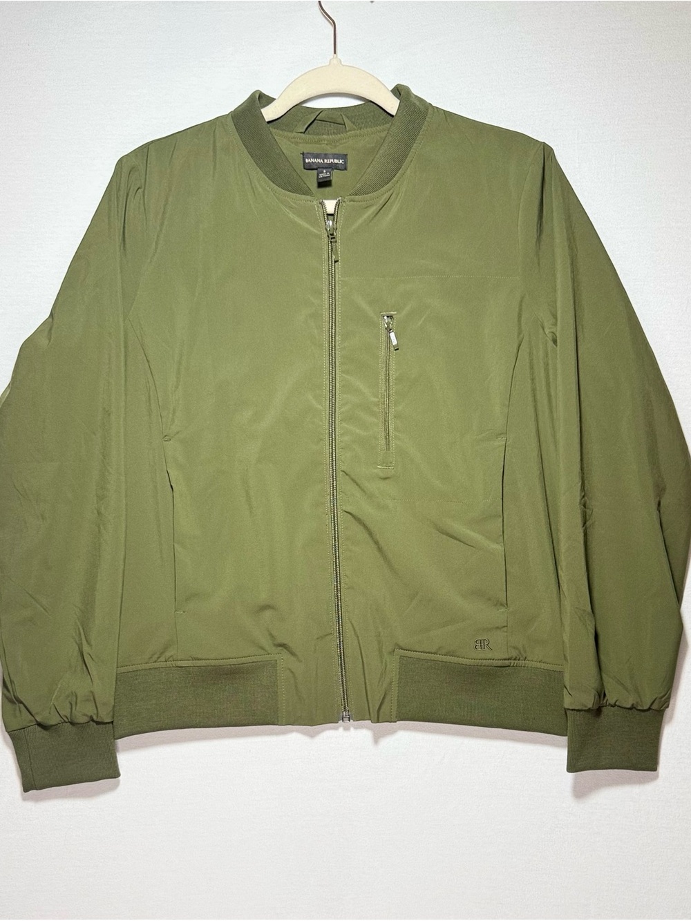 Banana Republic Women's Olive Bomber Jacket